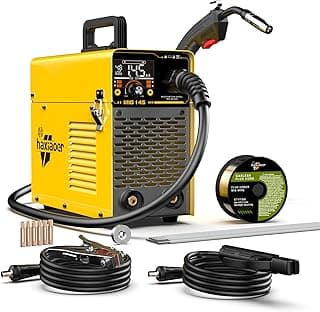 145A MIG Welder, 110V Flux Core MIG Welder, 2-in-1 MIG/Lift TIG/Stick, IGBT Inverter with Digital Display, Portable for Gasless Welding